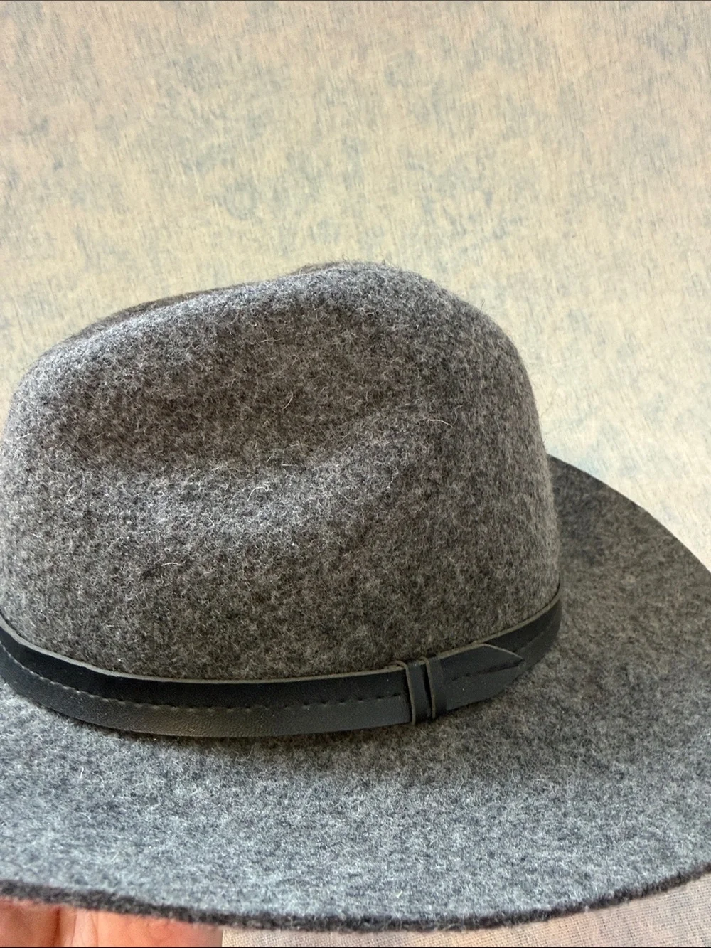 Ecoté Wool Fedora Gray Charcoal